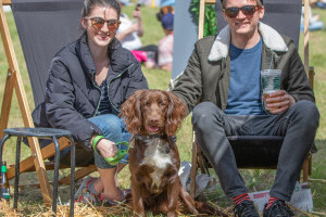 family and dogs at dogfest
